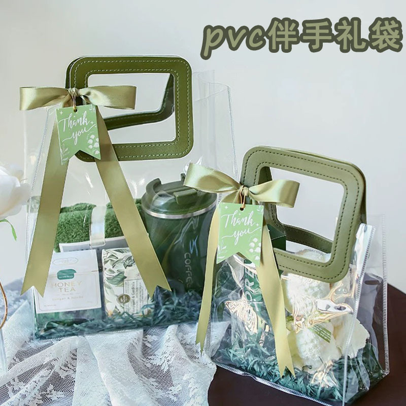 Wedding Candy Holiday Gift Bag Transparent Pvc Tote Bag Trendy Dragon Boat Festival Heart-Shaped Tote Wedding Favor Bag Custom-Made Wedding Candy Holiday Gift Bag Transparent Pvc Tote Bag Trendy Dragon Boat Festival Heart-Shaped Tote Wedding Favor Bag Custom-Made