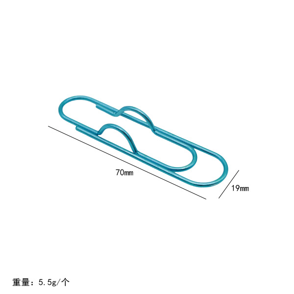 Clip de bolígrafo con forma de corazón colorido transfronterizo, clip de metal multifuncional creativo para cuaderno, portalápices portátil, accesorio para cuaderno, artículo de papelería.