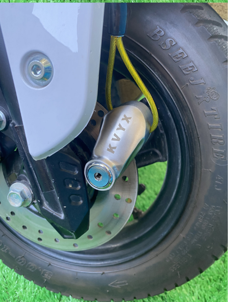 KVYX stainless steel disc brake lock motorcycle lock electric car lock battery car lock bicycle lock disc brake disc lock