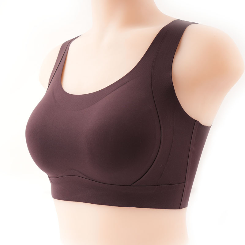 Sujetador Chendian, levantamiento, soporte, copa fija, sujetador de recolección sin costuras, ropa interior, tipo de ajuste de leche para mujer, transpirable y cómodo