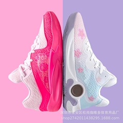 デュラント16代バスケットボール男子靴KD Trey 5 IX簡易版耐摩耗エアマット実戦靴KD 16ピンク