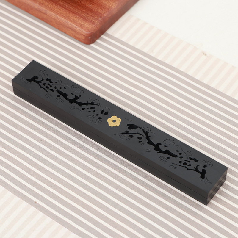 黑檀木卧香 炉线香盒檀香沉香薰香盒室内家用香插香家用卧香盒