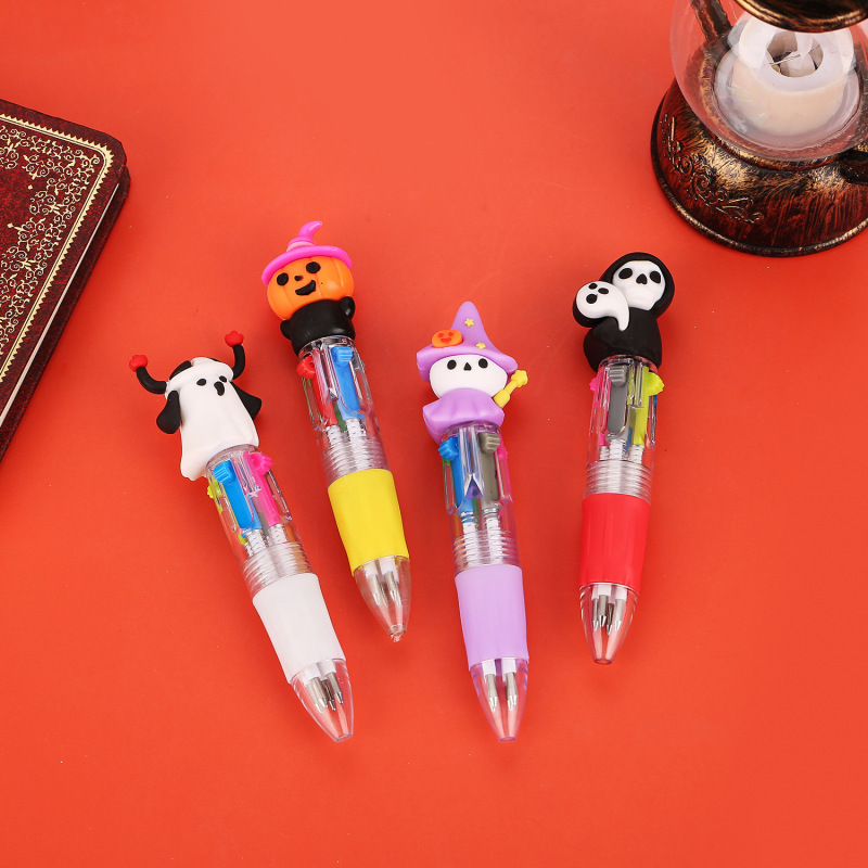 クロスボーダーハロウィンミニ4色ボールペンかわいい漫画カラーペンギフト小学生賞品卸売|undefined