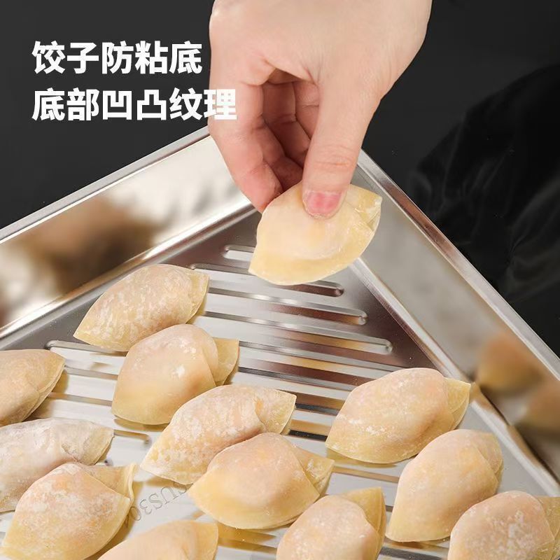 食品グレードのステンレス鋼の蓋付き鮮度保持ボックス、餃子ボックス、正方形ボックス収納ボックス、冷蔵庫冷凍庫密封可能なランチボックス|undefined