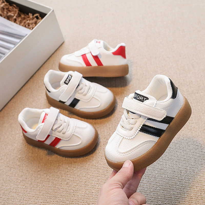 2024 осенние мальчики и девочки маленькие белые туфли легкие повседневные туфли детские кроссовки кроссовки мягкие туфли