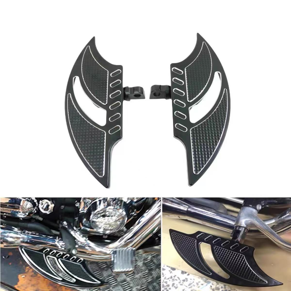 Suitable for Harley 883 1200X48 Glider Softail Fat Boy footrests, rear passenger fixed footrests