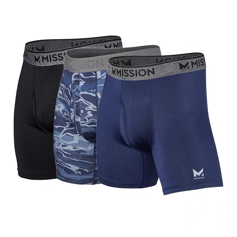 Lightweight, Cool and Breathable, Beautiful Single Men's High-Performance Lightweight Mesh Moisture-Wicking and Quick-Drying Sports Boxer Briefs
