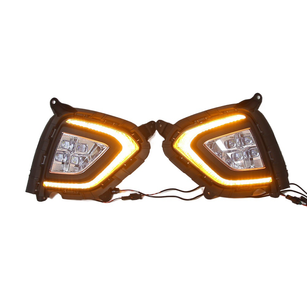 Adecuado para Hyundai IX25 de cuatro ojos Led especial Luz de marcha diurna LED Luz de niebla