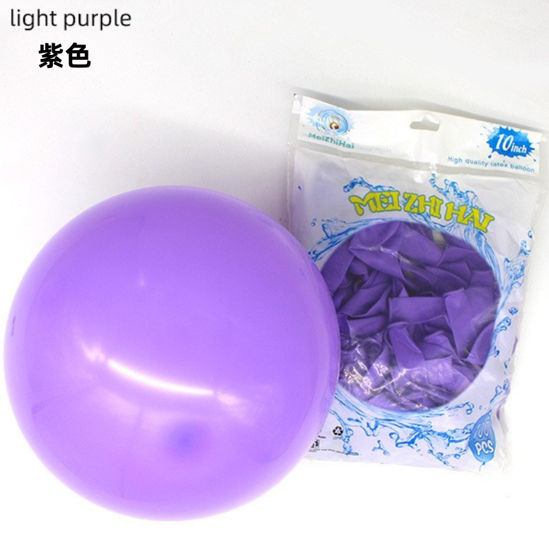 Globo mate personalizado de 10 pulgadas engrosado decoración de la sala de bodas decoración de la fiesta de cumpleaños globo de impresión de Navidad al por mayor