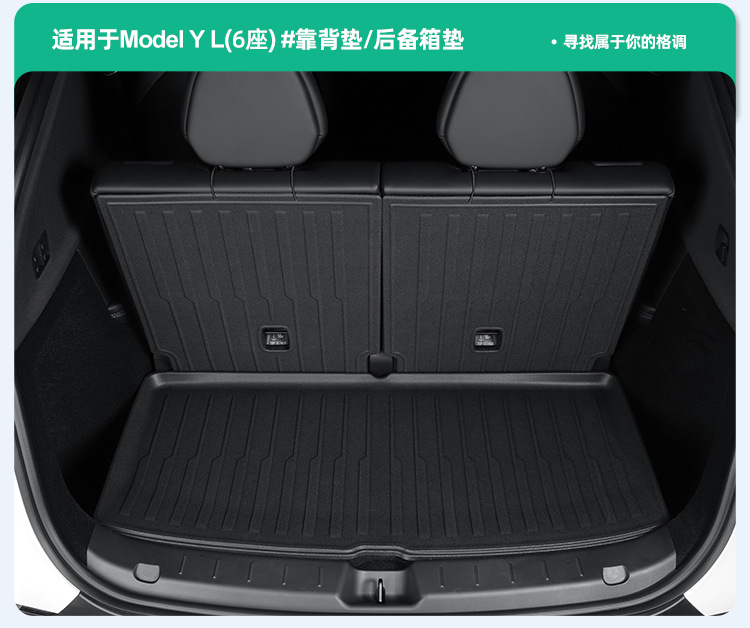 Suitable for 25 Tesla Model Yl Car Floor Mats, Stain-Resistant and Waterproof Special Car Floor Mats, Tpe Floor Mats