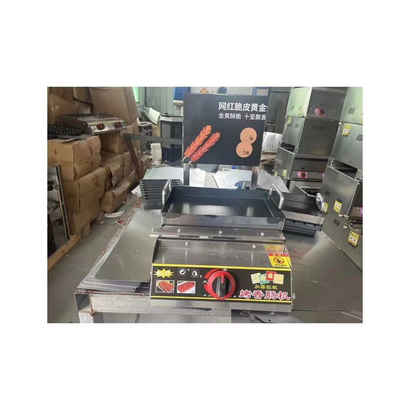 業務用ガスインターネットセレブナイトマーケット焼き澱粉ソーセージマシン手作り自動ホットドッグ鳥の卵のためのゴールデンクリスピーソーセージマシン|undefined