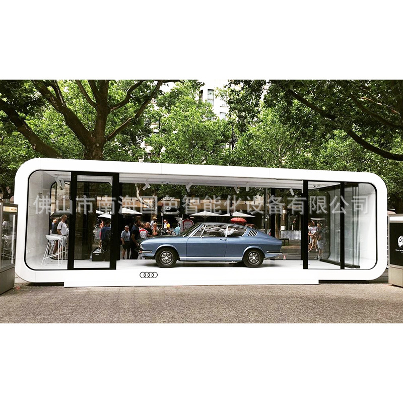 Mini villa de cabina de Apple móvil, casa de contenedores de celebridades de Internet, cápsula espacial, fabricante de sala de exposición de hotel móvil