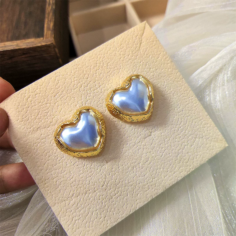Серебряная игла из жемчуга, маленькие летние универсальные серьги, образец серебра 925, простой и элегантный дизайн
