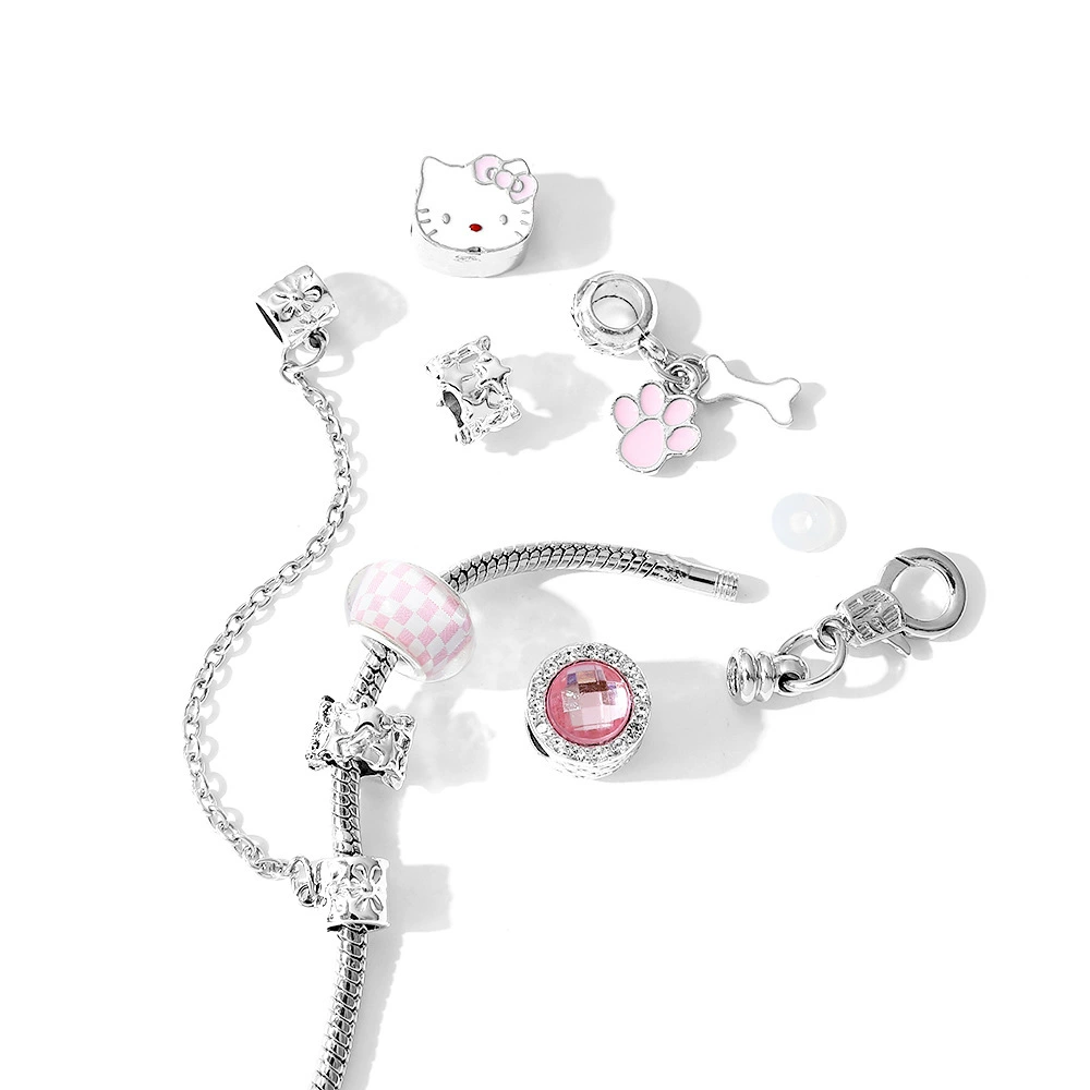 (Cross-border trading), fashionable fuchsia beaded bracelet, pendant, beads, accessory, DIY
