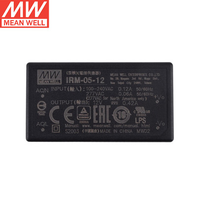 明纬(MEANWELL)IRM-05-12 AC转DC小型模块开关电源5W 12V0.42A