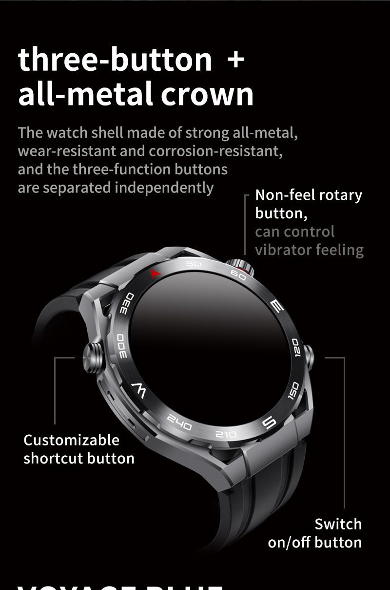 MT15S Smart Watch 1,6 Zoll 4DOLED Bildschirm Kompass NFC_voghion.com