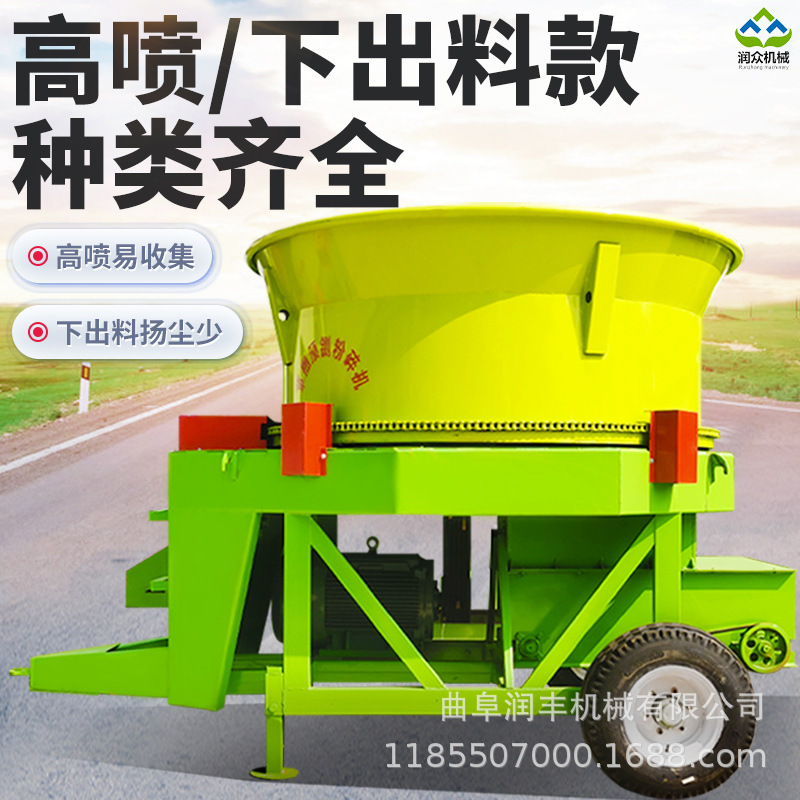 大型玉米秸秆揉丝机圆盘草捆自动粉碎机旋切式大功率电动粉草机