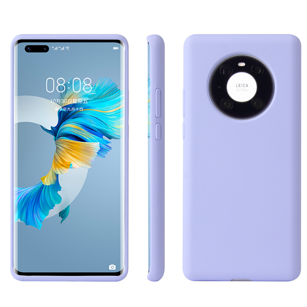 华为Mate40Pro+液态硅胶P40Pro全包边防摔手机壳p30原装款保护套|ru