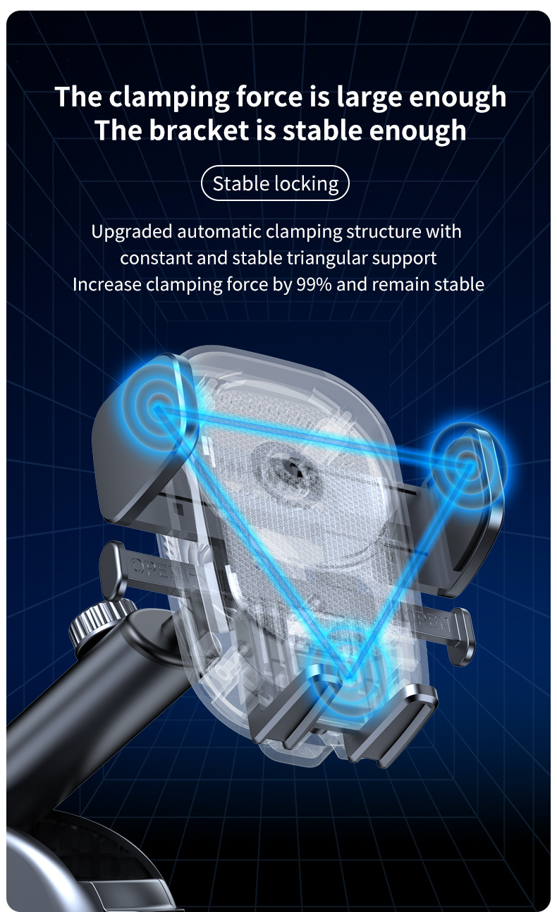 Cross-border hot-selling car mobile phone navigation bracket steam instrument panel suction cup multi-function gravity telescopic mobile phone bracket