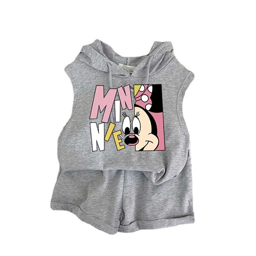 Summer new Korean style children's clothing for boys and girls, vest and shorts suit, baby, baby and children's summer dress, two-piece set