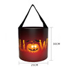 Cross -border three -dimensional glow Halloween candy bag hand -lamp LED with lamp pumpkin light -light bar Halloween to find sugar bag