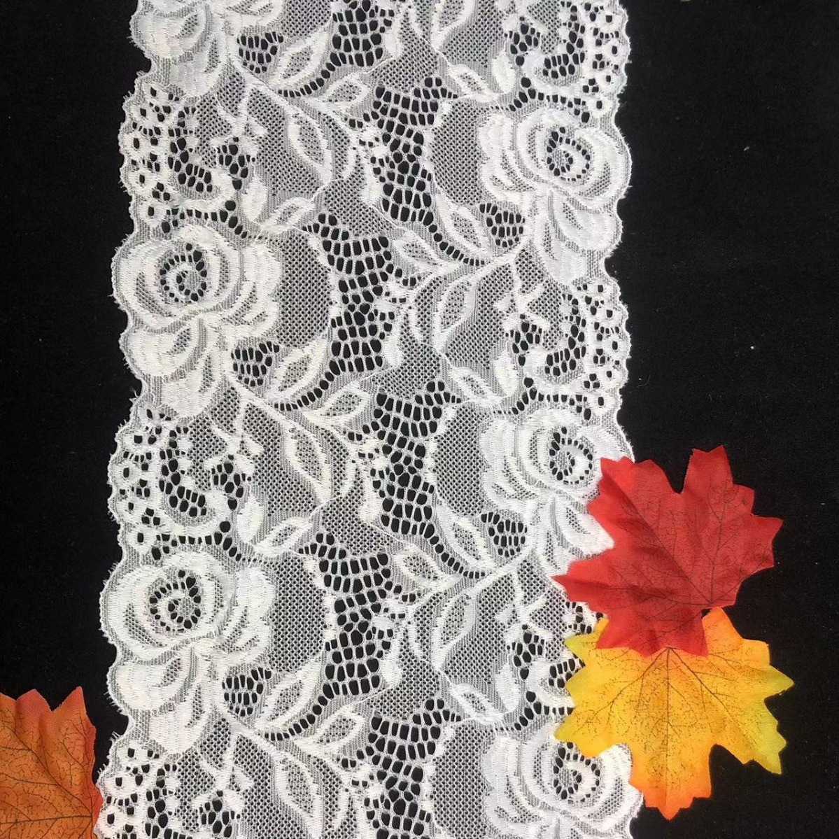 18cm双边弹力花边柔软蕾丝内衣女装裙摆手工头饰礼服婚纱服装辅料