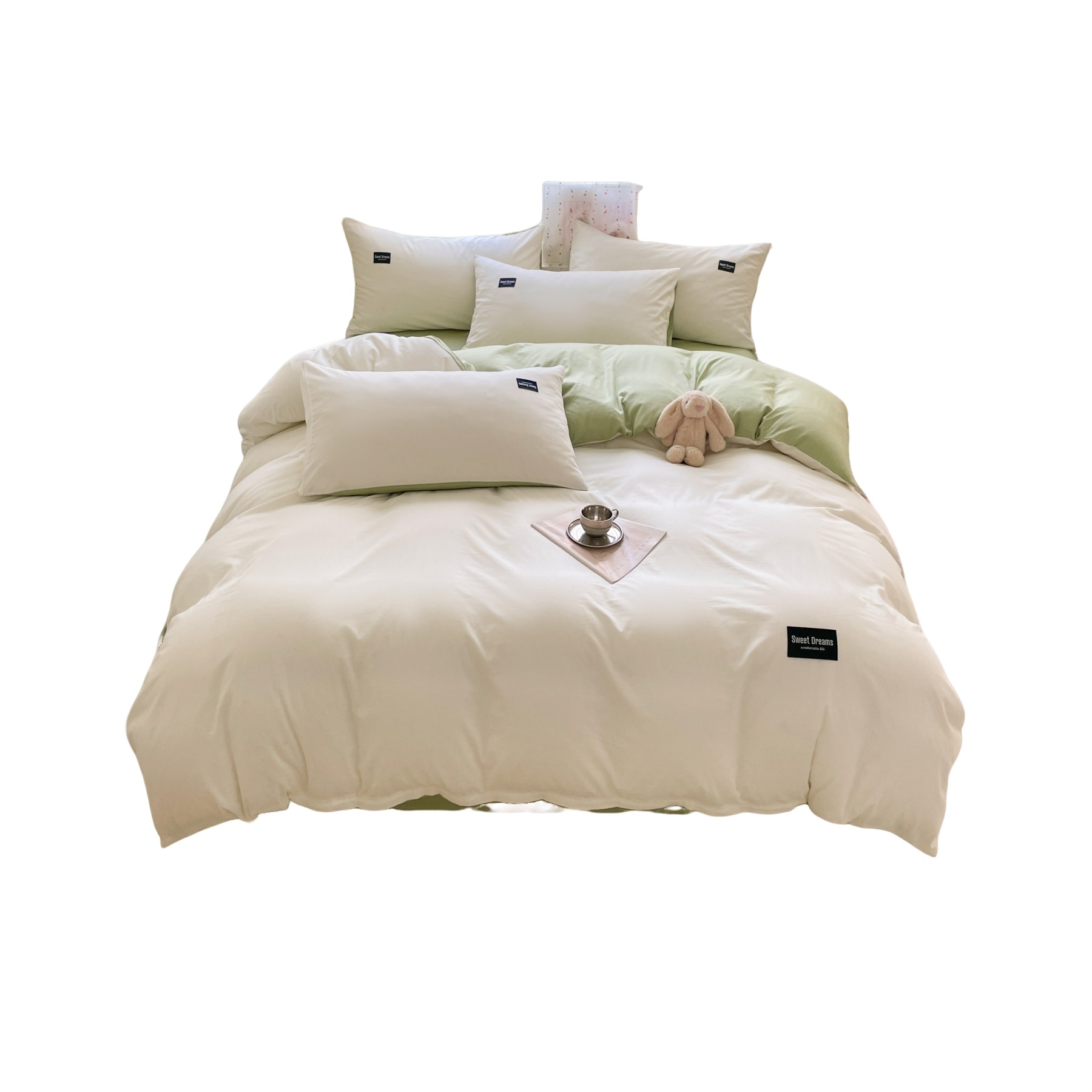 100% cubierta de algodón cubierta de edredón de algodón 150 * 200cm dormitorio de estudiantes cubierta de edredón de una sola persona cuatro estaciones universal