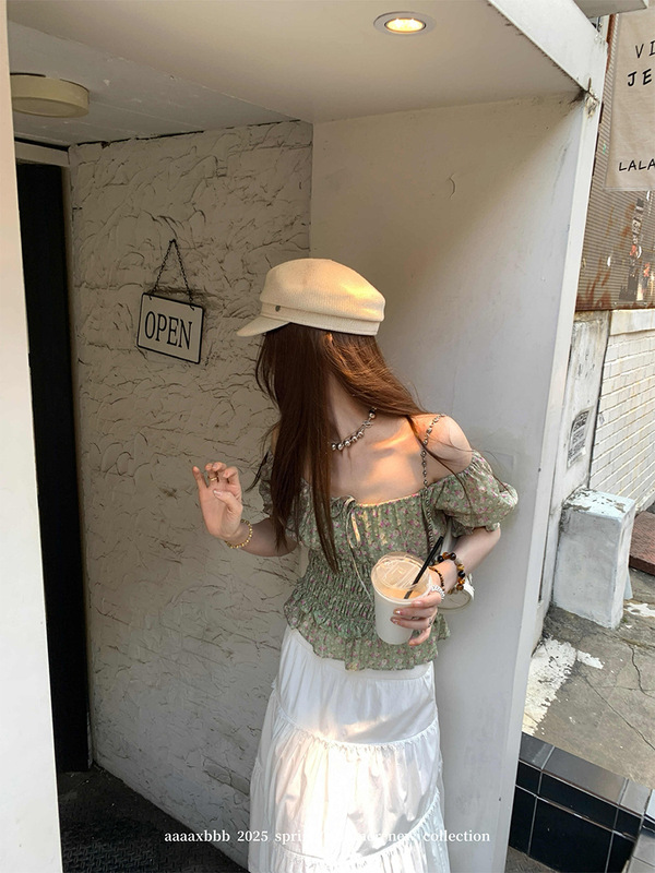 Aaaaxbbb朱美拉沙岸の2色のレースはフランスの気質のロングスカートをつなぎ合わせます。|undefined