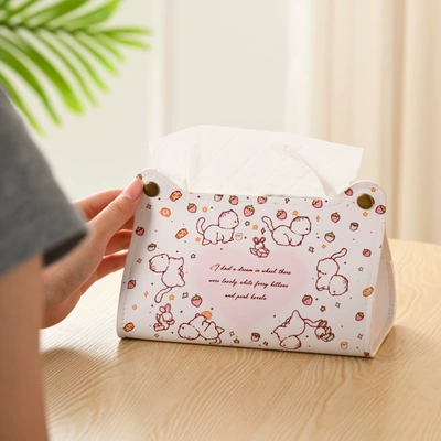kitten, car tissue storage, cute – Car tissue box/set