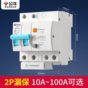 Bull Leakage Protector Switch Air Switch Household Leakage Protector Circuit Breaker Electric Knife Air Switch