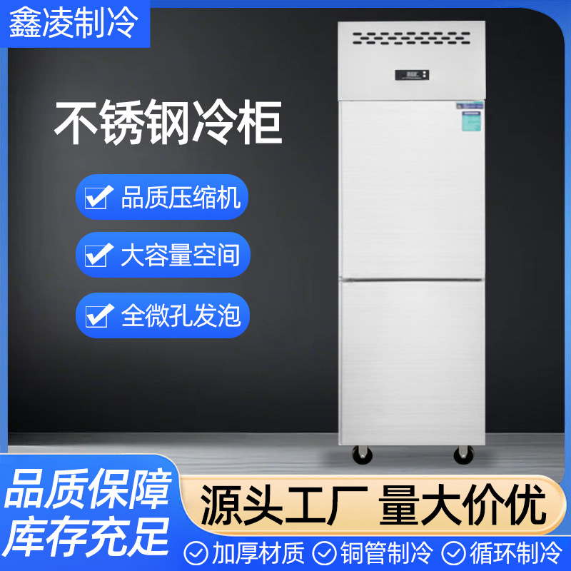 Commercial Vertical Freezer, Large-Capacity Design for Kitchen, Refrigerated Cabinet for Central Kitchen Chain Catering Places