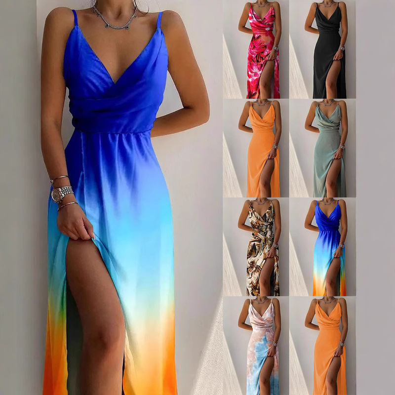 Fashion 2022 Summer Amazon ebay AliExpress wish Urban Casual Women's Large Swing Dress