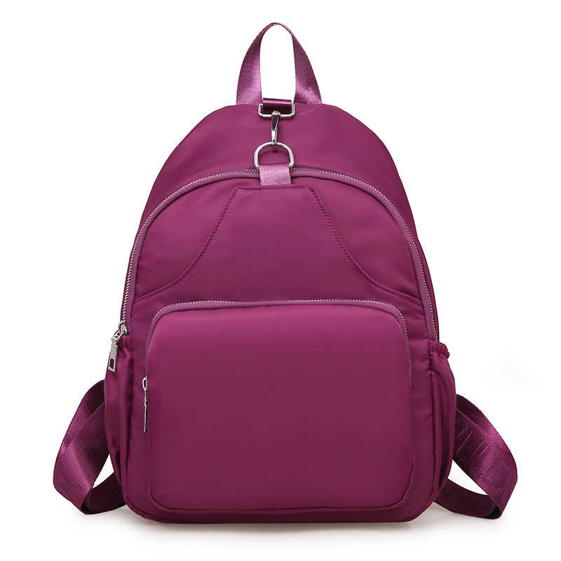 2021 otoño nuevas mujeres crossbody mochila nylon pecho bolsa de color sólido moda portátil pequeña mochila