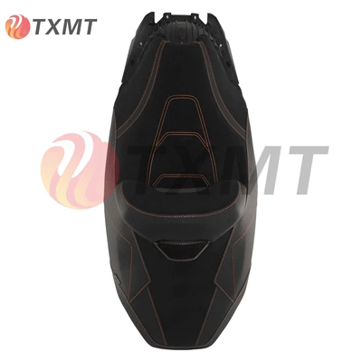 Bag Front and Rear Seat – Motorcycle cushion - black-ii-small-backrest-model