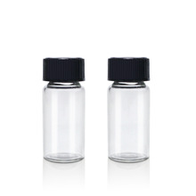 15ml透明拉管瓶 大头盖内塞精油小容量分装瓶 圆肩小容量精华液瓶