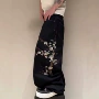 高品质宽松哥特嘻哈牛仔裤