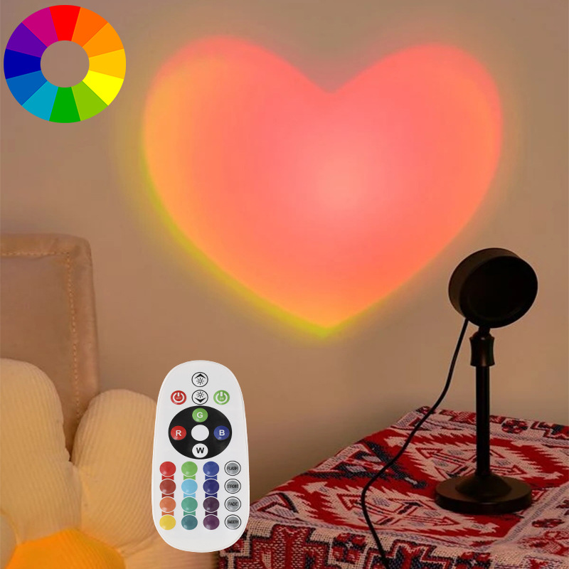 2025 New Sunset Light Love Projection Sunset Projection LED Bedroom…
