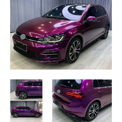 High-end PET ultra-bright metallic grape purple car color change film, scratch-resistant grape purple full-car energy vehicle wrap (Auto Color Change Film) - pet-ultra-bright-metallic-grape-purple-double-layer-152m-x-17m