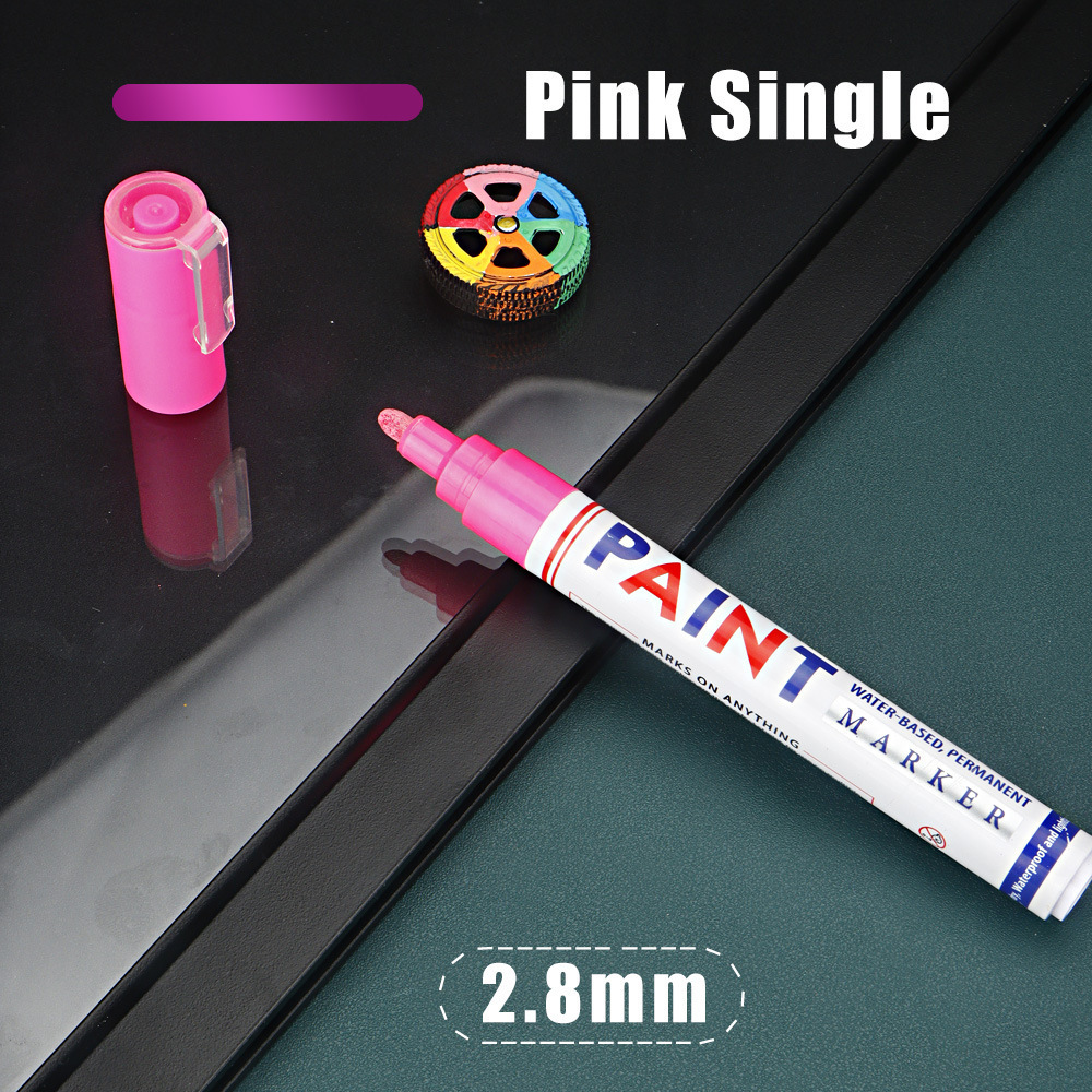 Pluma de pintura transfronteriza impermeable no se desvanece marca de secado rápido para neumáticos de automóviles muebles de estala de pintura de reparación