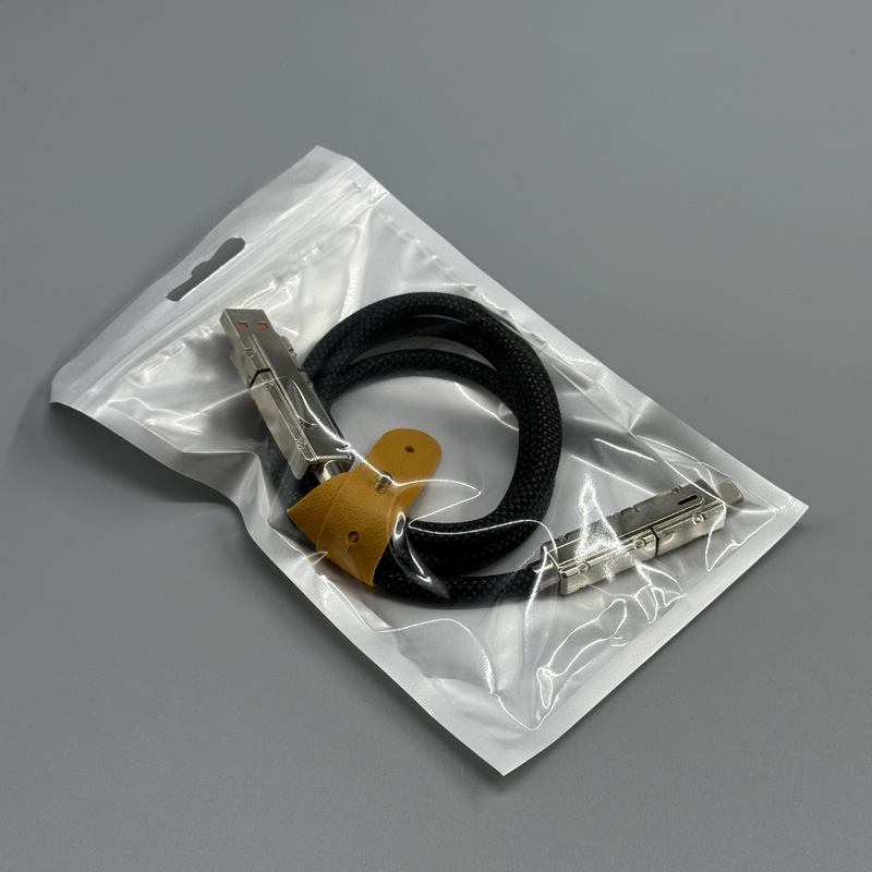 锌合金四合一编织充电线Type-C/lightning二合一数据线加粗pd65W|undefined