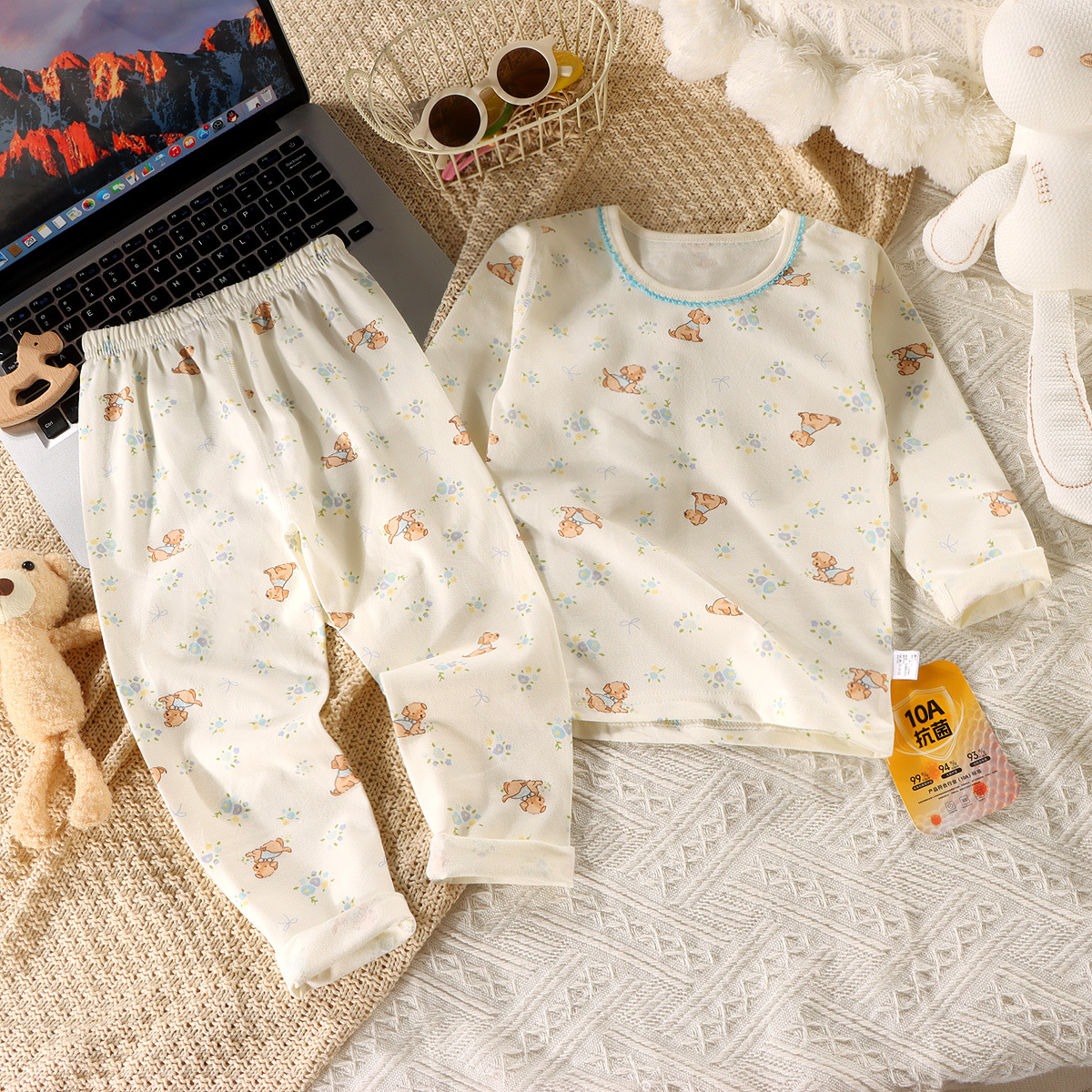 Lycra boneless suit flower puppy