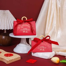新款欧式喜糖盒ins风创意高级感喜糖盒婚庆手提喜糖袋空盒批发