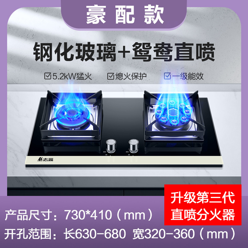 【政府补贴20%】志高天然气燃气灶具嵌入式液化气煤气灶家用双灶|undefined