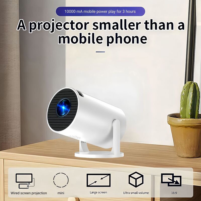 Cross-Border Hy200 Projector 1080P High-Definition 4K Smart Home Portable Mini Hy200 Projector