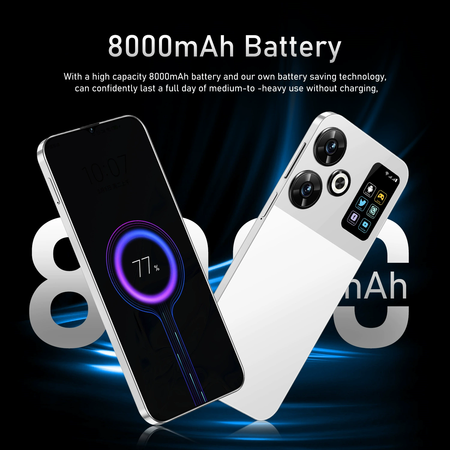Новая 2024 cross-border мобильного телефона M6 Pro большой экран Android 8.1 роскошный всё-в-одном оптом (взрывная модель)