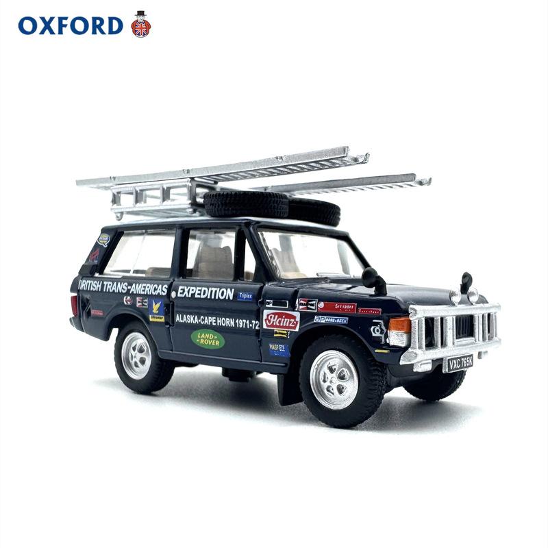 Oxford Land Rover Range Rover Trans-American Expedition Off-Road Vehicle Car Model Alloy Artificial Collection Ornaments 1:76