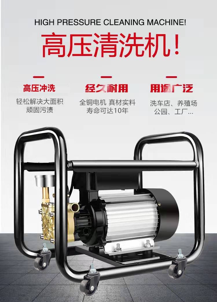 Smart Car Washing Machine Artifact High-Pressure Water Pump High-Power Household 220V Portable Car Brush Gun Fully Automatic Cleaning Machine