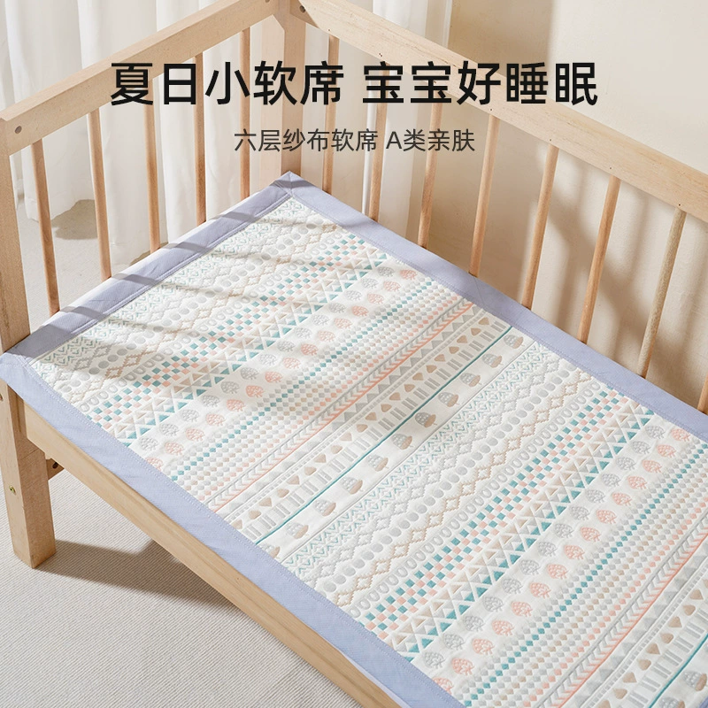 Охлаждающий коврик Rouyun для малышей, мягкий охлаждающий коврик из чистого хлопкового муслина, детский коврик, специальная простыня для новорожденных для детского сада.