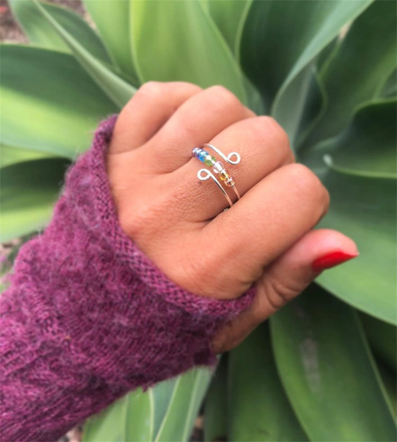 Fashion Geometric Alloy Plating Unisex Open Ring 1 Piece