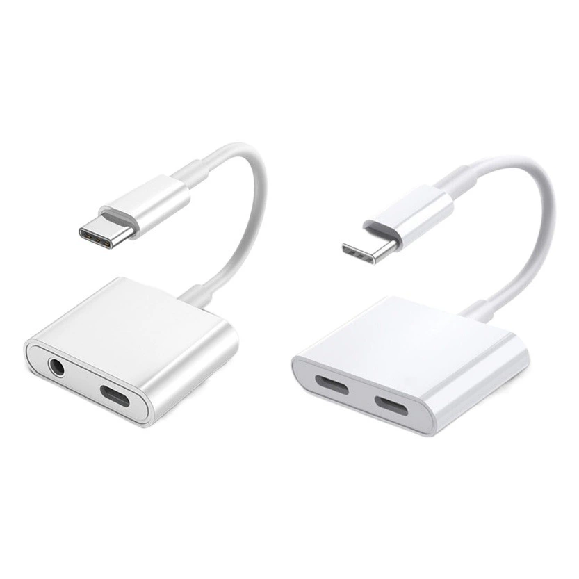 Type-C 2-в-1 цифровой аудиоадаптер 3,5 мм конвертер гарнитуры для мобильного телефона для Huawei